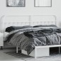 vidaXL Cabecero de metal blanco 200 cm