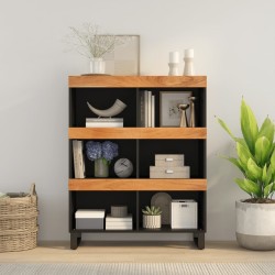 vidaXL Armario auxiliar madera maciza de acacia 85x33x107 cm