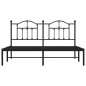 vidaXL Estructura de cama con cabecero metal negro 180x200 cm vidaXL Estructura de cama con cabecero metal negro 180x200 cm