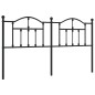 vidaXL Cabecero de metal negro 160 cm