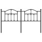 vidaXL Cabecero de metal negro 160 cm