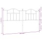 vidaXL Cabecero de metal negro 160 cm