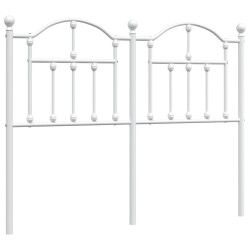 vidaXL Cabecero de metal blanco 120 cm
