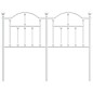 vidaXL Cabecero de metal blanco 120 cm