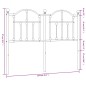 vidaXL Cabecero de metal blanco 120 cm