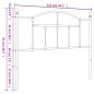 vidaXL Cabecero de metal negro 107 cm vidaXL Cabecero de metal negro 107 cm