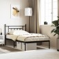 vidaXL Estructura de cama con cabecero metal negro 107x203 cm vidaXL Estructura de cama con cabecero metal negro 107x203 cm