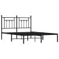 vidaXL Estructura de cama con cabecero metal negro 140x200 cm vidaXL Estructura de cama con cabecero metal negro 140x200 cm