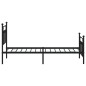 vidaXL Estructura de cama con cabecero y estribo metal negro 80x200 cm vidaXL Estructura de cama con cabecero y estribo metal negro 80x200 cm