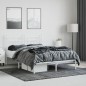 vidaXL Estructura de cama de metal con cabecero blanca 140x190 cm vidaXL Estructura de cama de metal con cabecero blanca 140x190 cm