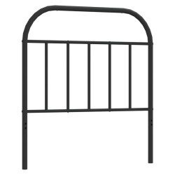 vidaXL Cabecero de metal negro 90 cm