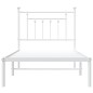 vidaXL Estructura de cama de metal con cabecero blanco 90x190 cm vidaXL Estructura de cama de metal con cabecero blanco 90x190 cm