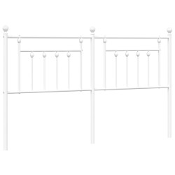 vidaXL Cabecero de metal blanco 160 cm