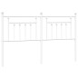 vidaXL Cabecero de metal blanco 160 cm vidaXL Cabecero de metal blanco 160 cm