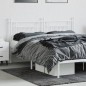 vidaXL Cabecero de metal blanco 160 cm vidaXL Cabecero de metal blanco 160 cm