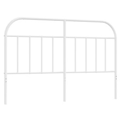 vidaXL Cabecero de metal blanco 150 cm
