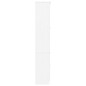 vidaXL Armario vitrina ALTA madera maciza pino blanco 77x35x186,5cm vidaXL Armario vitrina ALTA madera maciza pino blanco 77x35x186,5cm