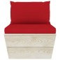 vidaXL Muebles de jardín de palets 10 pzas y cojines madera de abeto vidaXL Muebles de jardín de palets 10 pzas y cojines madera de abeto