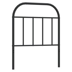 vidaXL Cabecero de metal negro 75 cm