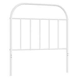 vidaXL Cabecero de metal blanco 80 cm