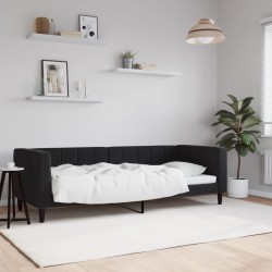 vidaXL Sofá cama terciopelo negro 80x200 cm