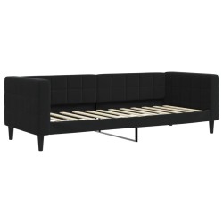 vidaXL Sofá cama terciopelo negro 80x200 cm