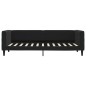 vidaXL Sofá cama terciopelo negro 80x200 cm vidaXL Sofá cama terciopelo negro 80x200 cm