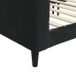 vidaXL Sofá cama terciopelo negro 80x200 cm vidaXL Sofá cama terciopelo negro 80x200 cm