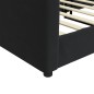 vidaXL Sofá cama terciopelo negro 90x200 cm vidaXL Sofá cama terciopelo negro 90x200 cm