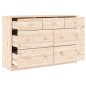 vidaXL Cómoda cajonera ALTA madera maciza pino 112x35x73 cm vidaXL Cómoda cajonera ALTA madera maciza pino 112x35x73 cm
