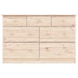 vidaXL Cómoda cajonera ALTA madera maciza pino 112x35x73 cm vidaXL Cómoda cajonera ALTA madera maciza pino 112x35x73 cm