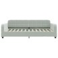 vidaXL Sofá cama terciopelo gris claro 80x200 cm