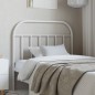 vidaXL Cabecero de metal blanco 100 cm vidaXL Cabecero de metal blanco 100 cm