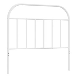 vidaXL Cabecero de metal blanco 100 cm