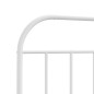 vidaXL Cabecero de metal blanco 100 cm vidaXL Cabecero de metal blanco 100 cm