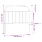 vidaXL Cabecero de metal blanco 100 cm vidaXL Cabecero de metal blanco 100 cm