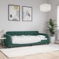 vidaXL Sofá cama terciopelo verde oscuro 80x200 cm vidaXL Sofá cama terciopelo verde oscuro 80x200 cm