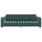vidaXL Sofá cama terciopelo verde oscuro 80x200 cm vidaXL Sofá cama terciopelo verde oscuro 80x200 cm