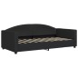 vidaXL Sofá cama tela negro 90x190 cm