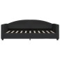 vidaXL Sofá cama tela negro 90x190 cm