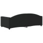 vidaXL Sofá cama tela negro 90x190 cm