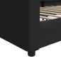 vidaXL Sofá cama tela negro 90x190 cm