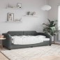 vidaXL Sofá cama tela gris oscuro 90x200 cm vidaXL Sofá cama tela gris oscuro 90x200 cm