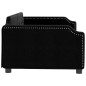 vidaXL Sofá cama tela negro 100x200 cm vidaXL Sofá cama tela negro 100x200 cm