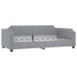 vidaXL Sofá cama tela gris claro 100x200 cm vidaXL Sofá cama tela gris claro 100x200 cm