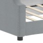 vidaXL Sofá cama tela gris claro 100x200 cm vidaXL Sofá cama tela gris claro 100x200 cm