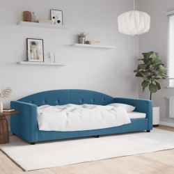 vidaXL Sofá cama terciopelo azul 100x200 cm