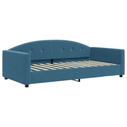 vidaXL Sofá cama terciopelo azul 100x200 cm