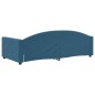 vidaXL Sofá cama terciopelo azul 100x200 cm