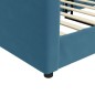 vidaXL Sofá cama terciopelo azul 100x200 cm
